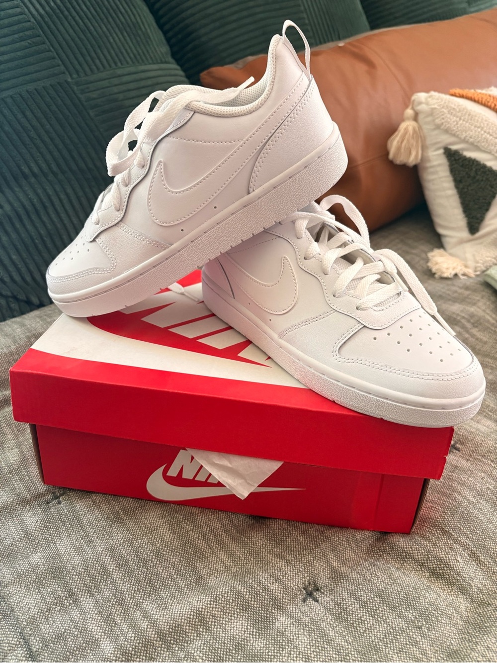 Nike White Low-Top  Sneakers